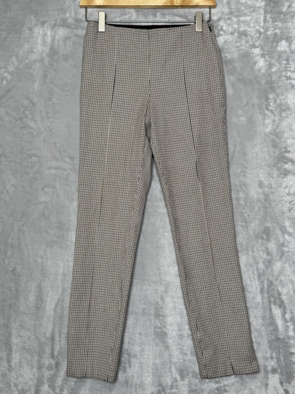 Banana Republic Pants Womens 2 Brown Black Houndstooth Stretch Career Fall 2020